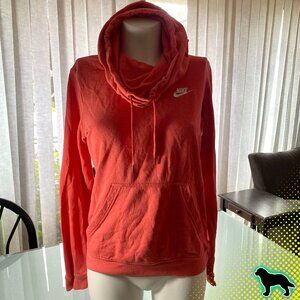 Nike Red Hot Orange Hoodie Size Small